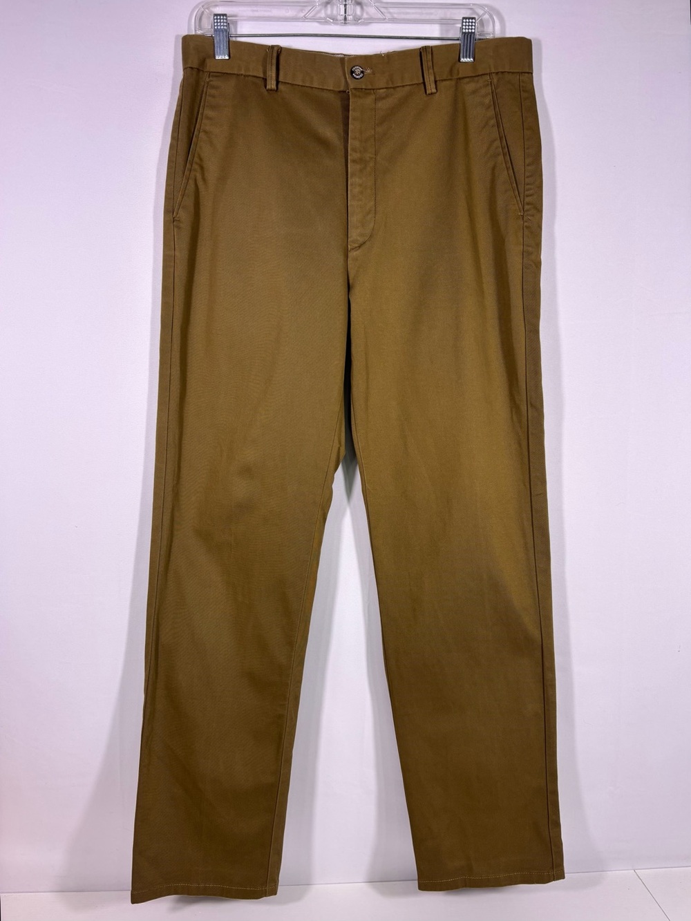 Christian Casual Italy Men’s Khaki Chino Pants Straight Leg Size 34